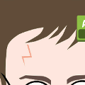 icomania:Boy with brown hair and lightning bolt on forehead.