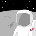 icomania:Astronaut on the moon.