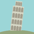 icomania:Leaning tower of Pisa.