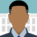 icomania:Black man in front of the White House.