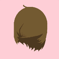 icomania:Brown hair shag.