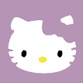 icomania:White cat with yellow nose.